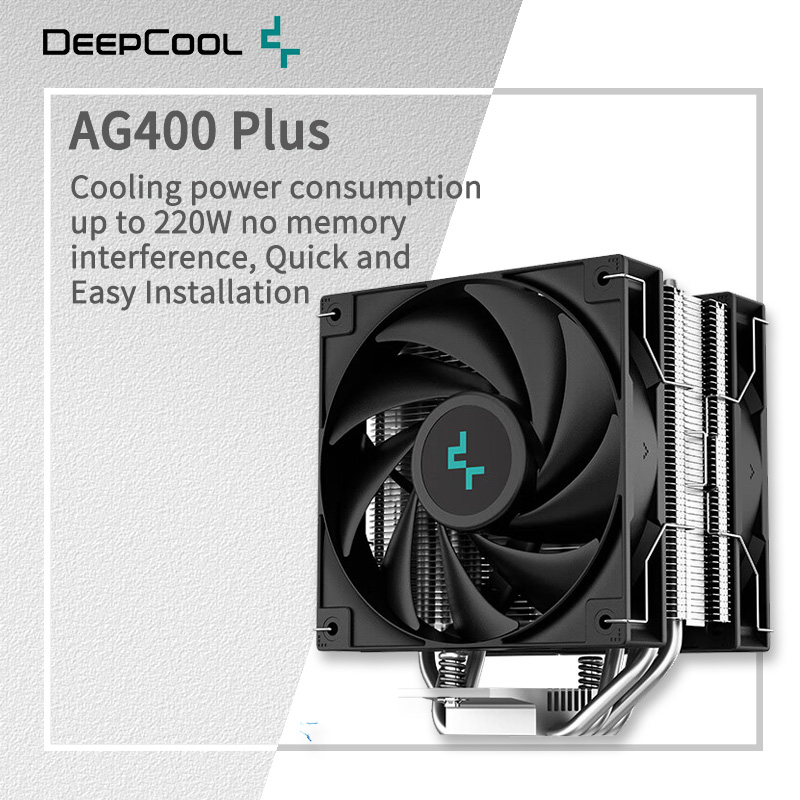 Cpu Heatsink - DEEPCOOL AG400 4 caloducs double ventilateur