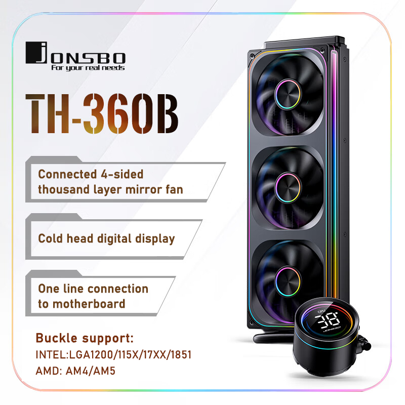 Jonsbo TH-360 AIO CPU refroidi - Aio Liquid Cooler avis et prix